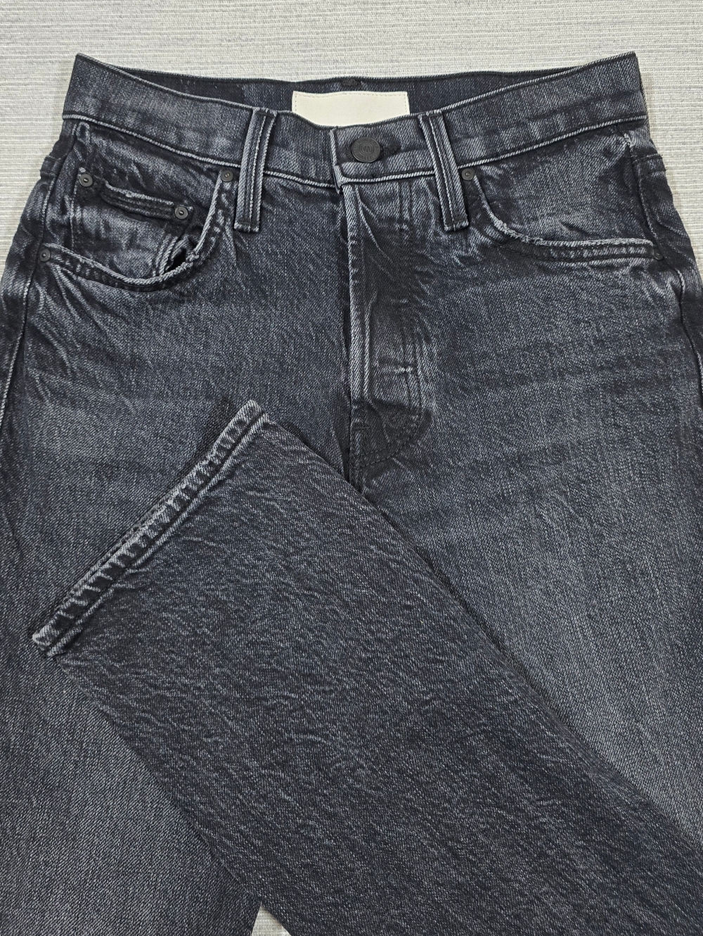 Mother Superior The Tomcat Ankle Jeans Womens 25 On The Fly Straight Button Fly